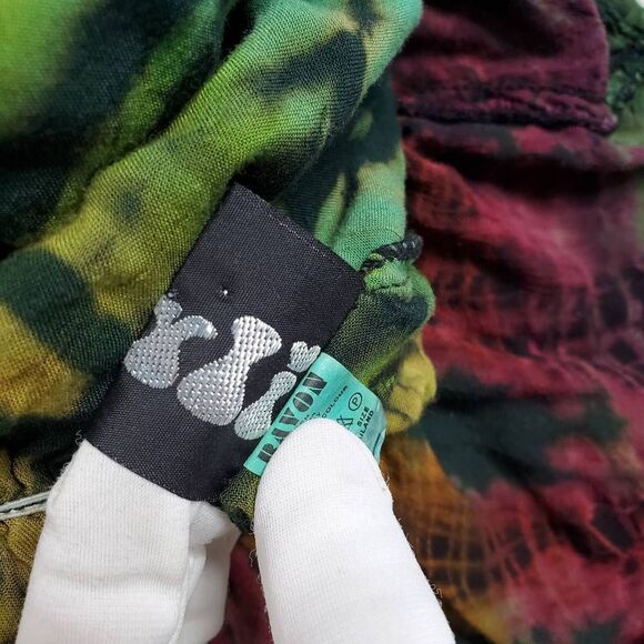 JARLI Boho woman's tye dye loose fit top size L - Picture 6 of 9